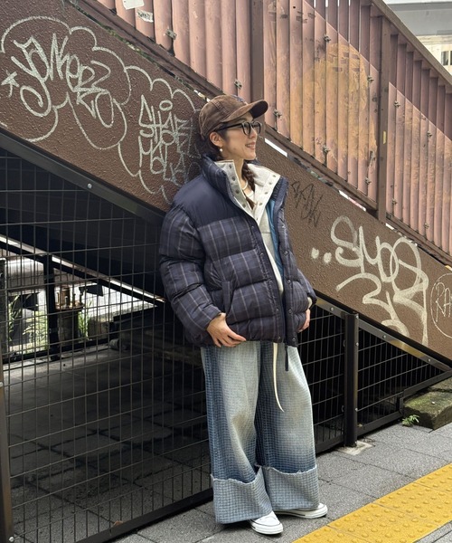 niko and...（ニコアンド）の「[MODE NORM CORE] 中綿パディングブルゾン（ブルゾン・レディース・ブラック/ブラウン/ネイビー・LARGE/MEDIUM）」の11枚目の写真