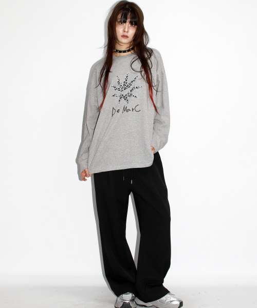 DEMARC(ドゥマーク)の「無地ストレートフィットセミワイドパンツ(スラックス・レディース・その他・MEDIUM/LARGE)」の3枚目の写真