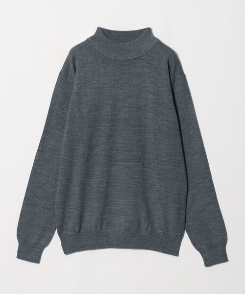 A DAY IN THE LIFE UNITED ARROWS(アデイインザライフユナイテッドアローズ)の「テンジク モックネックニット-ウォッシャブル-<A DAY IN THE LIFE>(ニット/セーター・メンズ・ブラック/グレー系/ナチュラル/ネイビー・XL/L/S/M)」の1枚目の写真