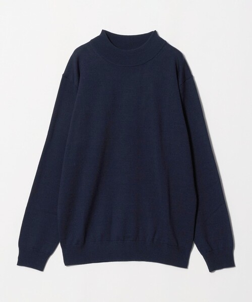 A DAY IN THE LIFE UNITED ARROWS(アデイインザライフユナイテッドアローズ)の「テンジク モックネックニット-ウォッシャブル-<A DAY IN THE LIFE>(ニット/セーター・メンズ・ブラック/グレー系/ナチュラル/ネイビー・XL/L/S/M)」の4枚目の写真