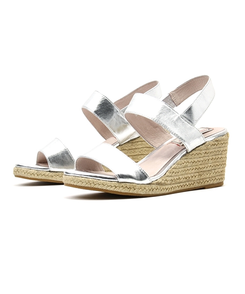 LUSSO MALENA（ルッソマレーナ）の「2本ベルトサンダル（サンダル・レディース・ブラック/シルバー/ホワイト・39/37/35/38/36）」の3枚目の写真