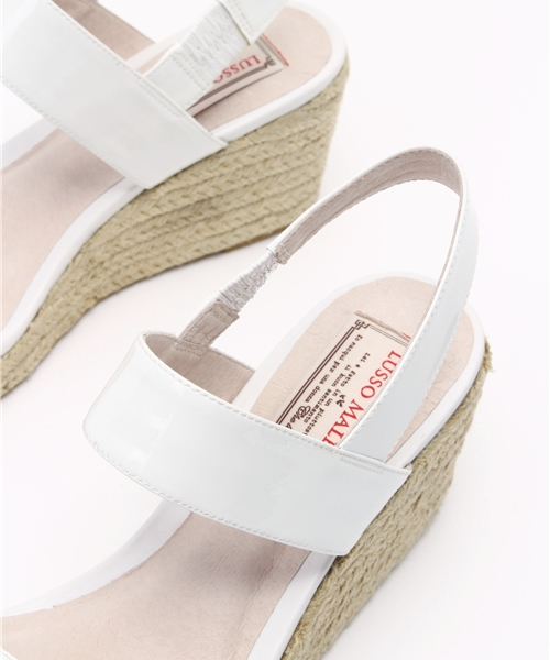 LUSSO MALENA（ルッソマレーナ）の「2本ベルトサンダル（サンダル・レディース・ブラック/シルバー/ホワイト・39/37/35/38/36）」の7枚目の写真