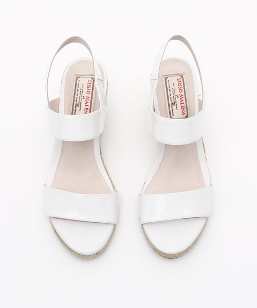 LUSSO MALENA（ルッソマレーナ）の「2本ベルトサンダル（サンダル・レディース・ブラック/シルバー/ホワイト・39/37/35/38/36）」の9枚目の写真