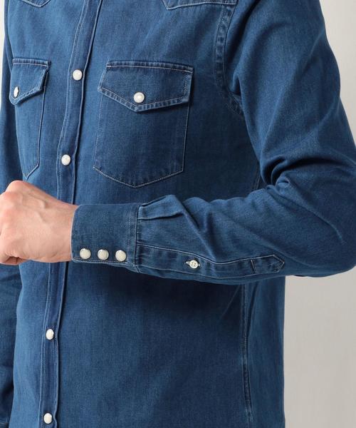 【美品】  Acne Studios / アクネストゥディオズ | Ewing Den デニム シャツ / FN-WN-BLOU000834 | 38 | インディゴ | レディース ACNE（アクネ）の「＜Acne Studios (アクネ ストゥディオズ)＞Ewing