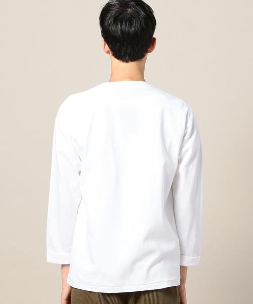 BEAUTY&YOUTH UNITED ARROWS（ビューティーアンドユースユナイテッドアローズ）の「BY ポンチ フォルム カットソー -MADE IN JAPAN-◆（Tシャツ/カットソー・メンズ・ブラック/ホワイト・LARGE/MEDIUM/SMALL/X-LARGE）」の12枚目の写真