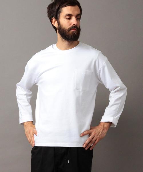 BEAUTY&YOUTH UNITED ARROWS（ビューティーアンドユースユナイテッドアローズ）の「BY ポンチ フォルム カットソー -MADE IN JAPAN-◆（Tシャツ/カットソー・メンズ・ブラック/ホワイト・LARGE/MEDIUM/SMALL/X-LARGE）」の18枚目の写真