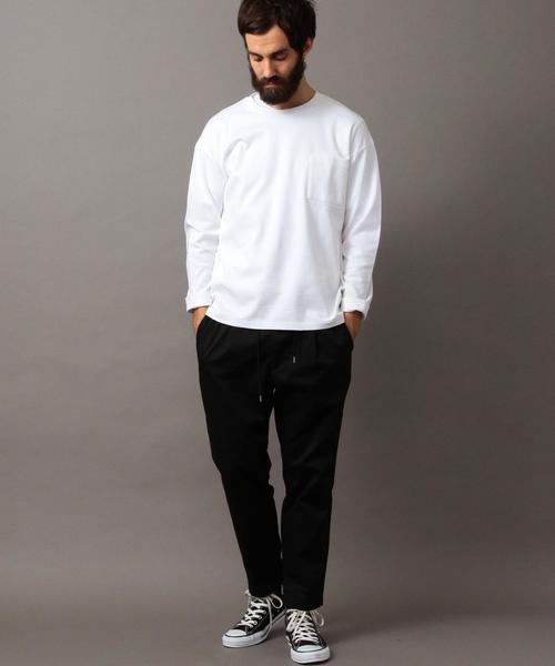 BEAUTY&YOUTH UNITED ARROWS（ビューティーアンドユースユナイテッドアローズ）の「BY ポンチ フォルム カットソー -MADE IN JAPAN-◆（Tシャツ/カットソー・メンズ・ブラック/ホワイト・LARGE/MEDIUM/SMALL/X-LARGE）」の15枚目の写真