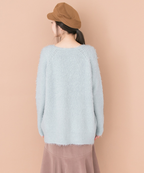 URBAN RESEARCH（アーバンリサーチ）の「UR モヘヤカーディガン（カーディガン/ボレロ・レディース・グレー系その他/エメラルド/サックスブルー・FREE）」の13枚目の写真