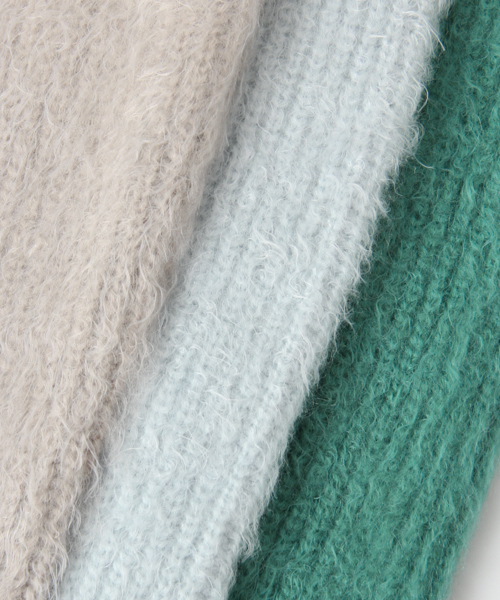 URBAN RESEARCH（アーバンリサーチ）の「UR モヘヤカーディガン（カーディガン/ボレロ・レディース・グレー系その他/エメラルド/サックスブルー・FREE）」の12枚目の写真