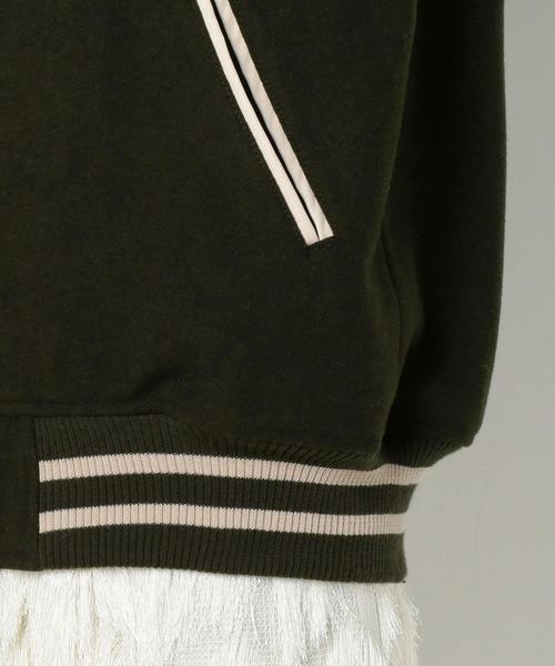 Another Edition(アナザーエディション)の「スタジアムジャンパー(オリーブ)/AEBC STADIUM JUMPER OLV(スタジャン・レディース・オリーブ・MEDIUM/SMALL)」の11枚目の写真