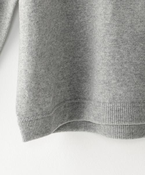 Steven Alan(スティーブンアラン)の「<crepuscule>TURTLE NECK KNIT PULLOVER/ニット Ψ :(ニット/セーター・レディース・ライトグレー/ワインレッド・0)」の6枚目の写真