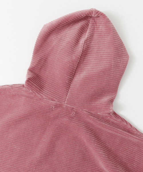 KBF（ケイビーエフ）の「KBF ベロアフーディー（Tシャツ/カットソー・レディース・チャコールグレー/グレー/ピンク・ONE）」の11枚目の写真