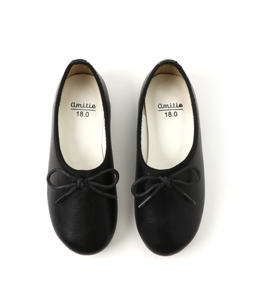 amitie（アミティエ）の「キッズシューズ/amitieジュニア用甲深ふわふわバレエシューズ/キッズパンプス靴（バレエシューズ・キッズ・ホワイト/ブラック/ピンク系その他・18.0cm/20.0cm/22.0cm/16.0cm/17.0cm/21.0cm/19.0cm）」の10枚目の写真