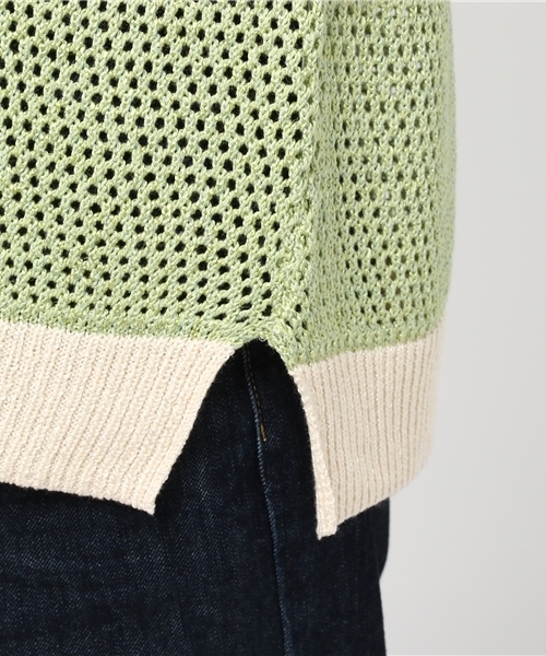 RNA（アールエヌエー）の「K2240 ファンシーヤーンMixロング丈プルオーバー（ニット/セーター・レディース・キナリ/スミクロ/ピンク・MEDIUM）」の7枚目の写真