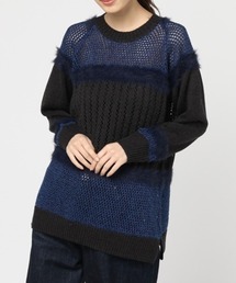 RNA | K2240 ファンシーヤーンMixロング丈プルオーバー(ニット/セーター)