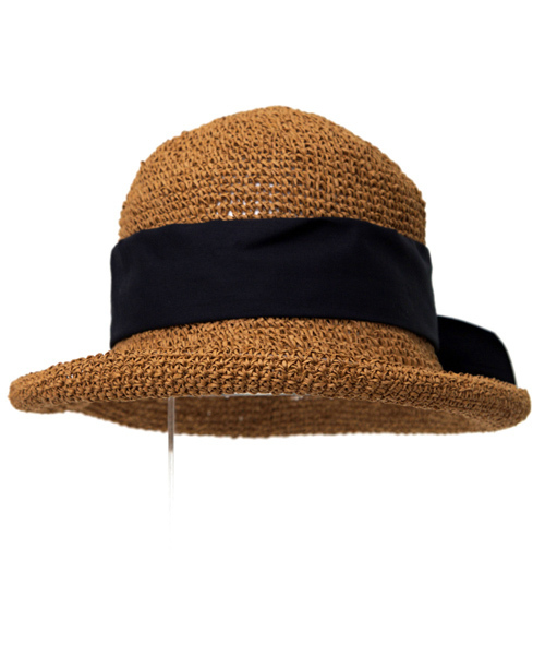 14+(イチヨンプラス)の「KIDS セーラーリボン麦わらハット(ハット・キッズ・ブラウン/ホワイト系その他/ライトブラウン/ブラウン系その他2/ナチュラル・FREE)」の7枚目の写真