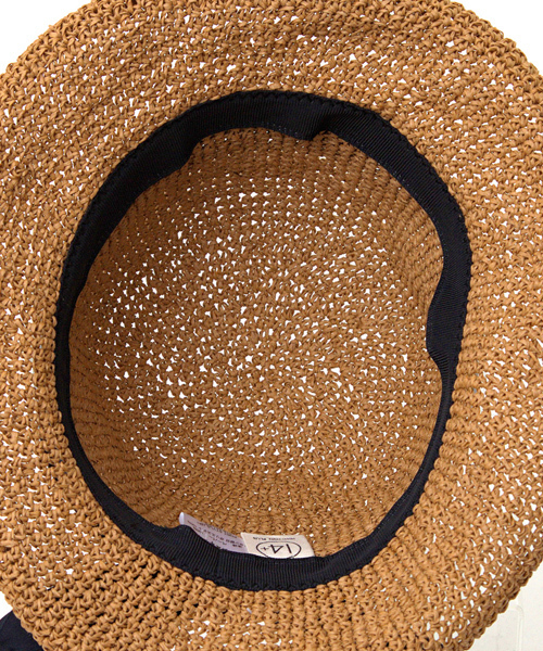 14+(イチヨンプラス)の「KIDS セーラーリボン麦わらハット(ハット・キッズ・ブラウン/ホワイト系その他/ライトブラウン/ブラウン系その他2/ナチュラル・FREE)」の10枚目の写真