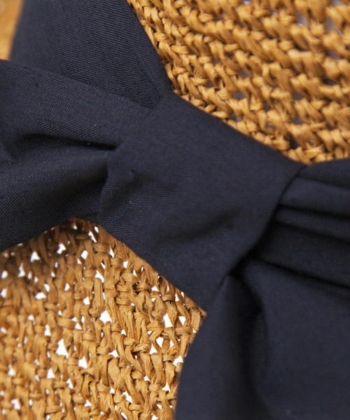 14+(イチヨンプラス)の「KIDS セーラーリボン麦わらハット(ハット・キッズ・ブラウン/ホワイト系その他/ライトブラウン/ブラウン系その他2/ナチュラル・FREE)」の11枚目の写真