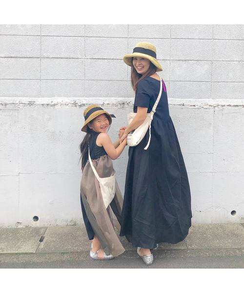 14+(イチヨンプラス)の「KIDS セーラーリボン麦わらハット(ハット・キッズ・ブラウン/ホワイト系その他/ライトブラウン/ブラウン系その他2/ナチュラル・FREE)」の16枚目の写真