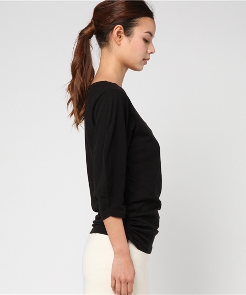 SLY(スライ)の「DRAWSTRING TOPS(Tシャツ/カットソー・レディース・ミント/ブラック/ホワイト・2/1)」の5枚目の写真