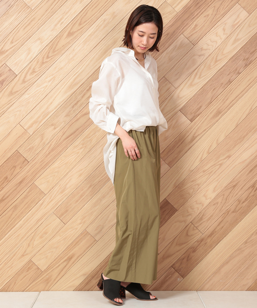 un dix cors（アンディコール）の「タイプライターギャザーパンツ（その他パンツ・レディース・カーキ/ブラック/オレンジ・ﾌﾘ-）」の4枚目の写真