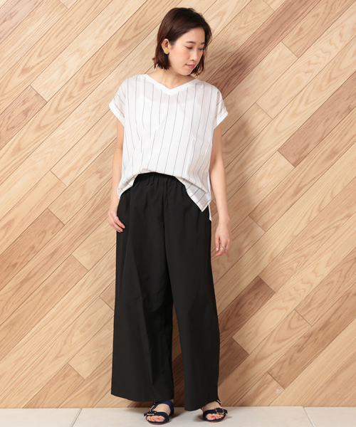 un dix cors（アンディコール）の「タイプライターギャザーパンツ（その他パンツ・レディース・カーキ/ブラック/オレンジ・ﾌﾘ-）」の9枚目の写真