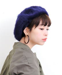 14+ | カラフルアンゴラファーベレー(ハンチング/ベレー帽)