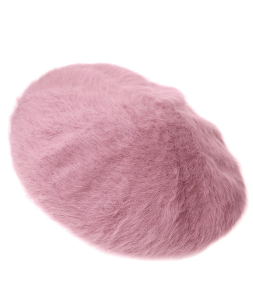 14+（イチヨンプラス）の「アンゴラファーベレー レディース 帽子（ハンチング/ベレー帽・レディース・ベージュ/ブラック/ブラウン/グレー/ネイビー/オフホワイト/サックスブルー/ピンク/ターコイズブルー/ワインレッド/チャコールグレー/オレンジ・FREE）」の10枚目の写真