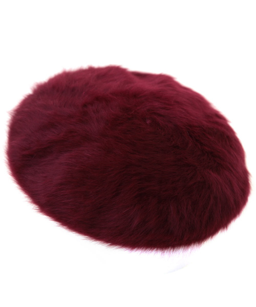 14+（イチヨンプラス）の「アンゴラファーベレー レディース 帽子（ハンチング/ベレー帽・レディース・ベージュ/ブラック/ブラウン/グレー/ネイビー/オフホワイト/サックスブルー/ピンク/ターコイズブルー/ワインレッド/チャコールグレー/オレンジ・FREE）」の11枚目の写真