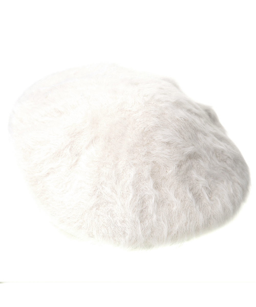 14+（イチヨンプラス）の「アンゴラファーベレー レディース 帽子（ハンチング/ベレー帽・レディース・ベージュ/ブラック/ブラウン/グレー/ネイビー/オフホワイト/サックスブルー/ピンク/ターコイズブルー/ワインレッド/チャコールグレー/オレンジ・FREE）」の13枚目の写真