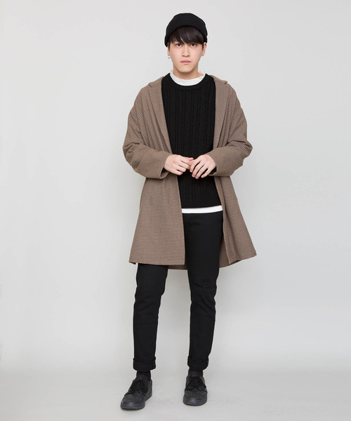 WEGO（ウィゴー）の「WEGO/ショートニットキャップ（ニットキャップ/ビーニー・メンズ・ダークグリーン/杢グレー/ワイン/ブラック/ブラウン・FREE）」の9枚目の写真