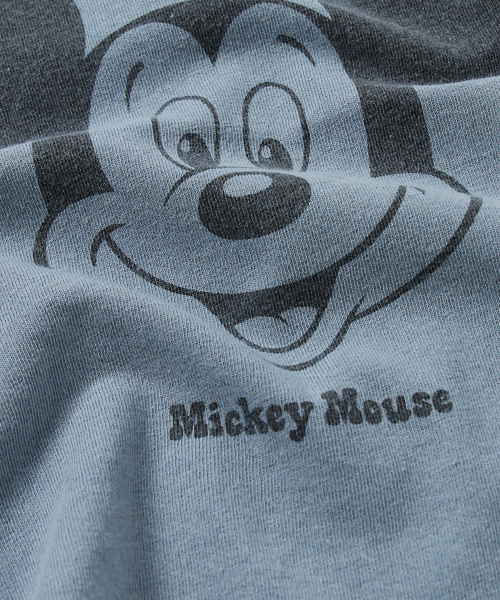 AZUL by moussy(アズールバイマウジー)の「MICKEY 半袖TEE(Tシャツ/カットソー・キッズ・ライトブルー/オフホワイト・110/120/130/100)」の4枚目の写真