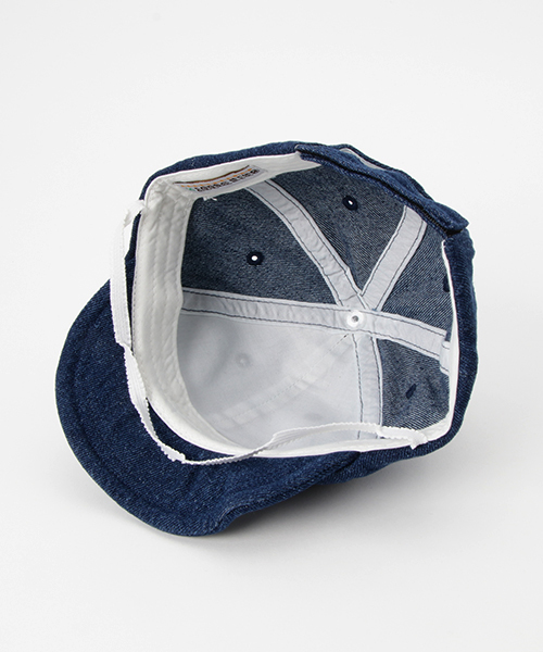 LITTLE GRIN BUDDY(リトル グリンバディ)の「【LITTLE GRIN BUDDY(リトルグリンバディ)】ベビー ロゴキャップ/Baby Sim Logo Cap(キャップ・キッズ・ブラック/ベージュ/ネイビー/カーキ/ダークインディゴブルー/レッド/マスタード/ピンク・50㎝/48㎝)」の13枚目の写真