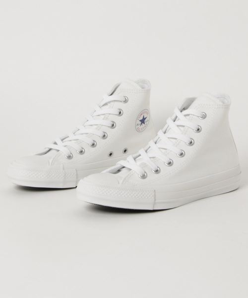 CONVERSE ALL STAR(コンバースオールスター)の「CONVERSE ALL STAR 100 COLORS HI(スニーカー・レディース・ホワイト・23.5cm/24.5cm/25cm/22.5cm)」の1枚目の写真