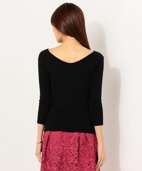 Jewel Changes（ジュエルチェンジズ）の「JC C テレコ ボートネックプルオーバー（Tシャツ/カットソー・レディース・ライトグレー/ブラック/ホワイト・FREE）」の15枚目の写真