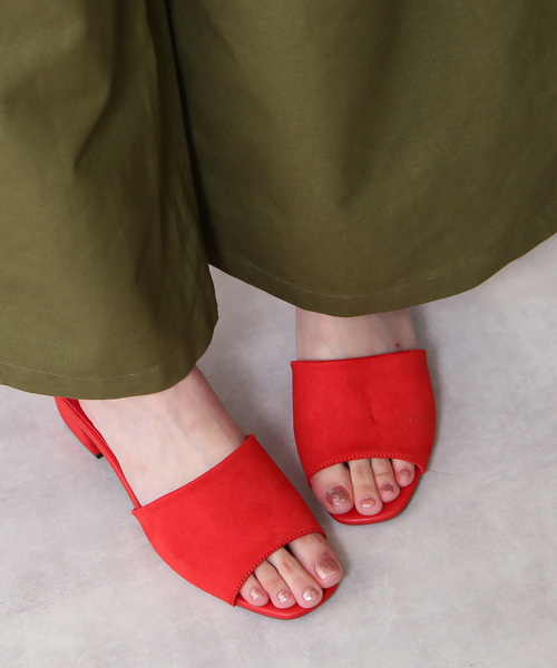 N.(N. Natural Beauty Basic)(エヌエヌナチュラルビューティーベーシック)の「◆カラーミュール(サンダル・レディース・ブラック/レッド/グリーン/グレー系その他・SMALL/MEDIUM/LARGE)」の1枚目の写真