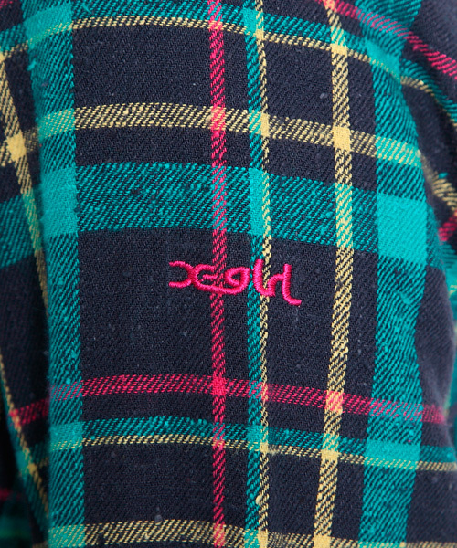 X-girl（エックスガール）の「NUBBY PLAID SHIRT（シャツ/ブラウス・レディース・ネイビー/ピンク/レッド・1/2）」の12枚目の写真