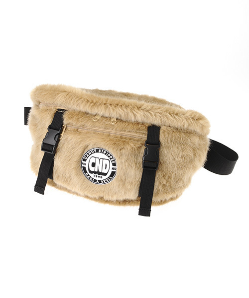Candy Stripper(キャンディストリッパー)の「CND FUR WAIST バッグ(ボディバッグ/ウエストポーチ・レディース・ブラック/ベージュ/ラベンダー・FREE)」の2枚目の写真