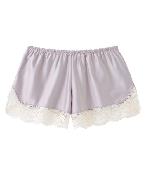 PEACH JOHN（ピーチジョン）の「【さらりとした着心地のインナー。摩擦や下着の透け防止に◎】レーストリムサテンタップパンツ（インナーウェア/肌着・レディース・ブラック/アイボリー/ブルー/ネイビー/ピンクベージュ/ラベンダー/グレイッシュブルー/ピンク/ミント/コーラル/ローズ/スモークピンク/ワイン/ダークネイビー/グレイッシュベージュ/レッド/ライトブルー・SMALL/MEDIUM/LARGE）」の10枚目の写真