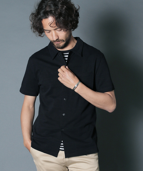 Magine（マージン）の「【Magine】MULTI SLUB CUT SHIRTS S/S（シャツ/ブラウス・メンズ・ホワイト/ブラック/バーガンディー・46/48）」の2枚目の写真