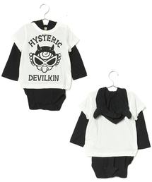 HYSTERIC MINI | BABY DEVILKIN BABY'S Tシャツ・つの付きロンパース SET(ロンパース)