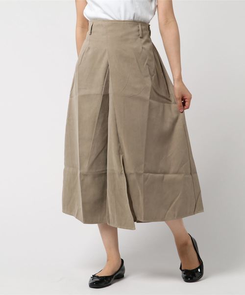 flower（フラワー）の「ジェムカラースカート（スカート・レディース・ベージュ/グリーン・FREE）」の2枚目の写真