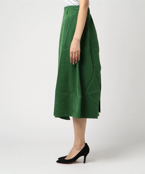 flower（フラワー）の「ジェムカラースカート（スカート・レディース・ベージュ/グリーン・FREE）」の3枚目の写真