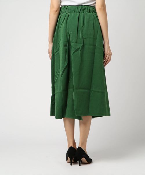 flower（フラワー）の「ジェムカラースカート（スカート・レディース・ベージュ/グリーン・FREE）」の4枚目の写真