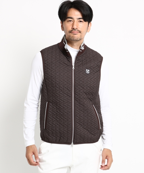 Adabat アダバット の 蓄熱保温 ウェーブキルティング ベスト メンズ その他アウター Wear