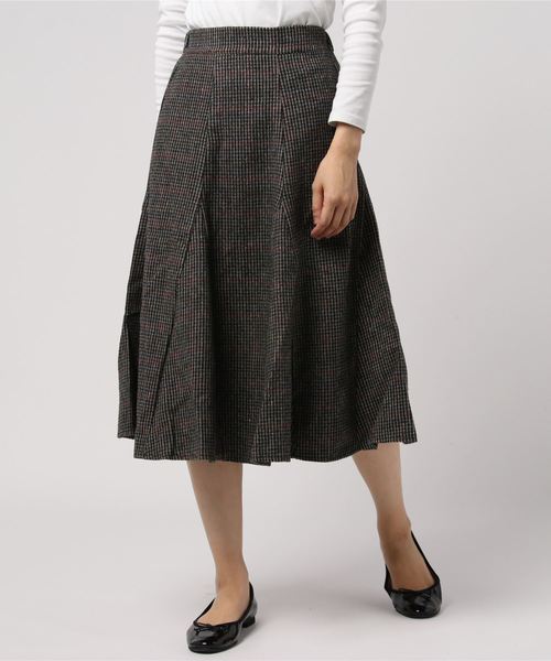 flower（フラワー）の「ワームフレアスカート（スカート・レディース・ブラック/ブラウン・FREE）」の6枚目の写真