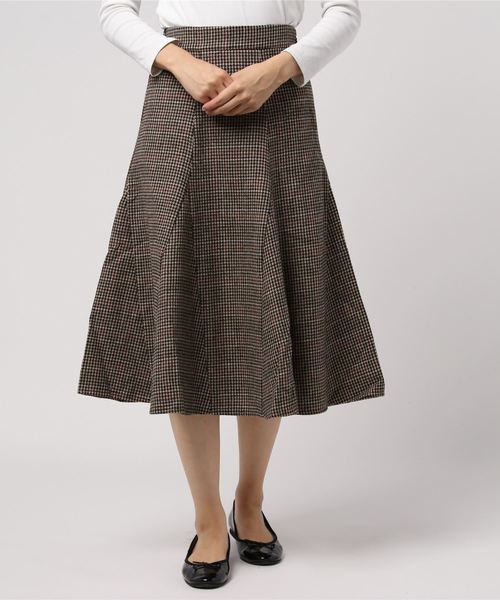 flower（フラワー）の「ワームフレアスカート（スカート・レディース・ブラック/ブラウン・FREE）」の5枚目の写真