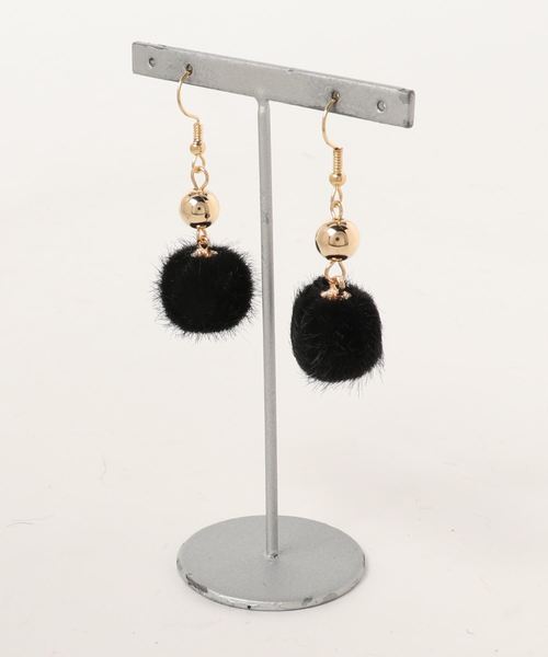 BOBISSH（ボビッシュ）の「【MK】ファ-　ピアス（ピアス（両耳用）・レディース・ホワイト/ブラック/グレー/レッド/グリーン・FREE）」の2枚目の写真