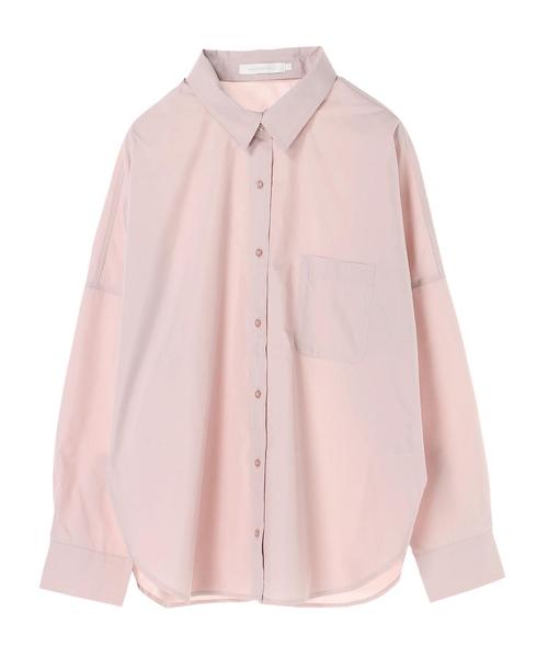 AMERICAN HOLIC（アメリカンホリック）の「2WAY衿取り外しドルマンビッグシャツ（シャツ/ブラウス・レディース・ネイビー/オフホワイト/サックスブルー/ピンク/その他5/ストライプ/チェック/ブルー系その他4/ブルー系その他5・M/L）」の10枚目の写真