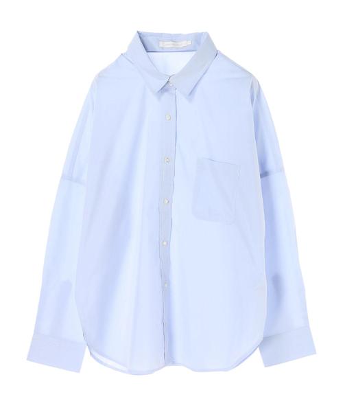 AMERICAN HOLIC（アメリカンホリック）の「2WAY衿取り外しドルマンビッグシャツ（シャツ/ブラウス・レディース・ネイビー/オフホワイト/サックスブルー/ピンク/その他5/ストライプ/チェック/ブルー系その他4/ブルー系その他5・M/L）」の11枚目の写真